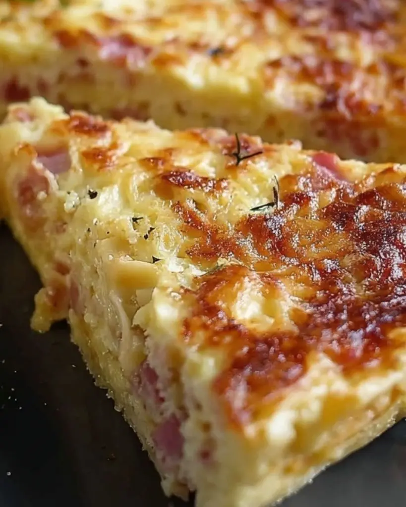 quiche sans pâte aux lardons