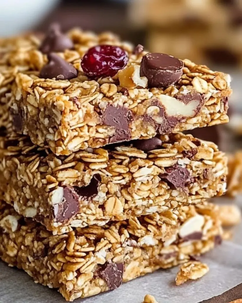 Barres de Granola au Beurre de Cacahuète Sans Cuisson - Recette delicieux 4 recette barres granola beurre cacahuète