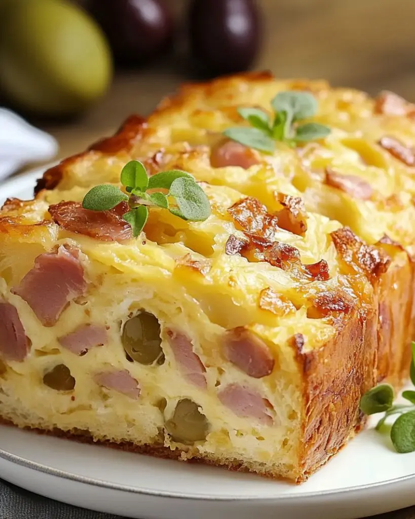Cake au jambon, gruyère et olives - Recette delicieux 4 recette cake jambon gruyère olives