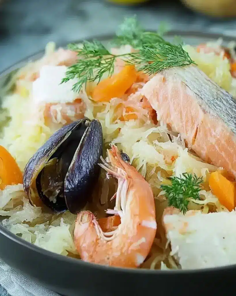 recette choucroute de la mer rapide