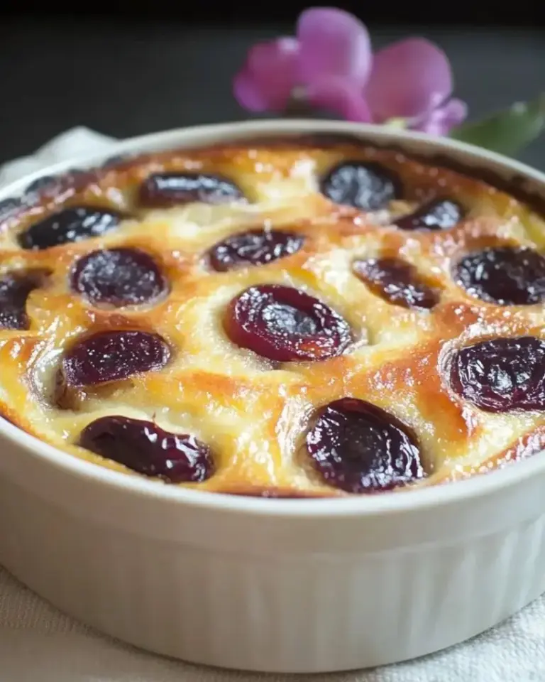 Clafoutis aux Prunes (Quetsches) – Recette delicieux