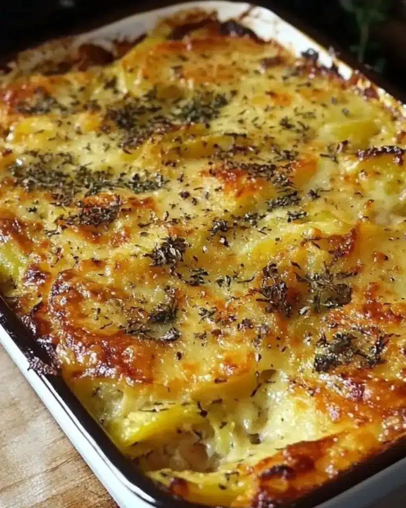 recette gratin chou farci