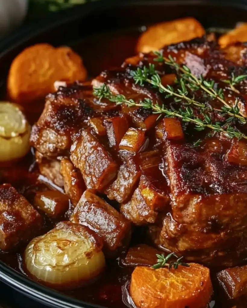 Joue de Bœuf Façon Grand-Mère - Recette delicieux 4 recette joue de bœuf mijotée