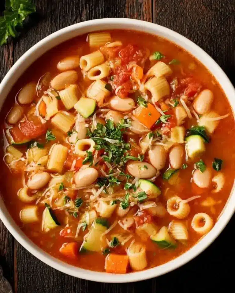 Minestrone Facile et Savoureux – Recette delicieux