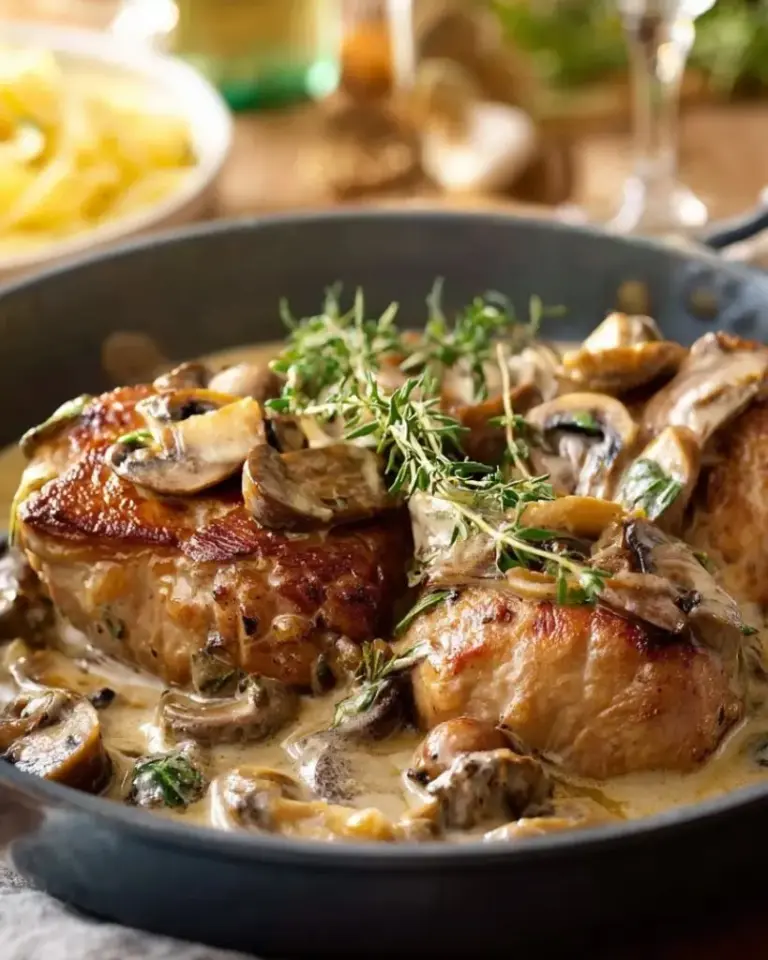Paupiettes de veau au vin blanc et champignons – Recette delicieux