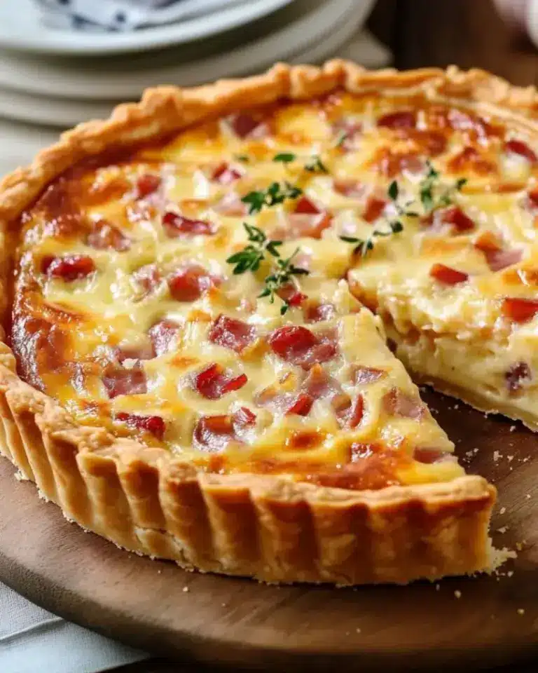 Quiche Lorraine Traditionnelle – Recette delicieux