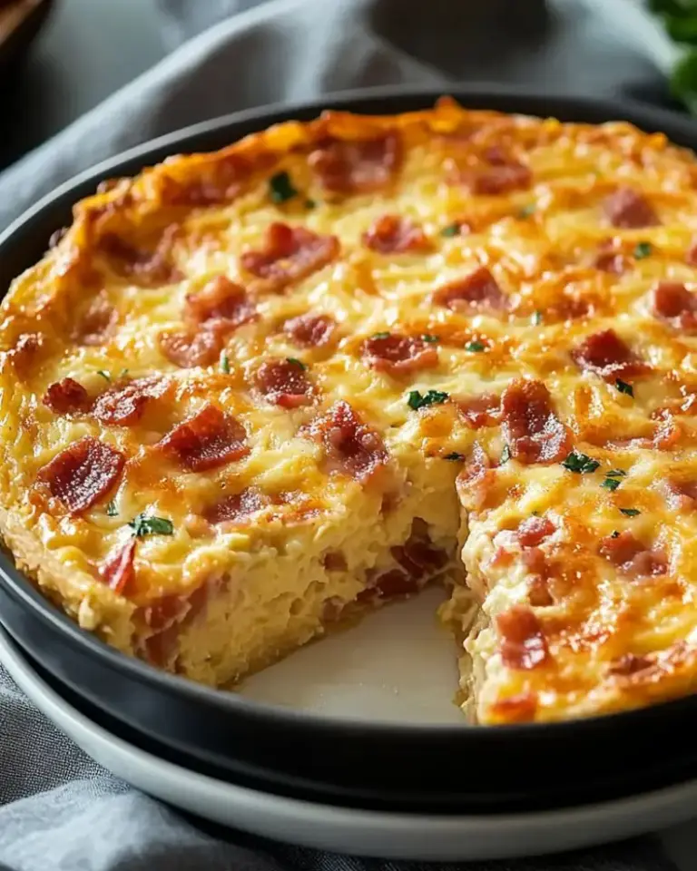 Quiche sans pâte aux lardons – Recette delicieux