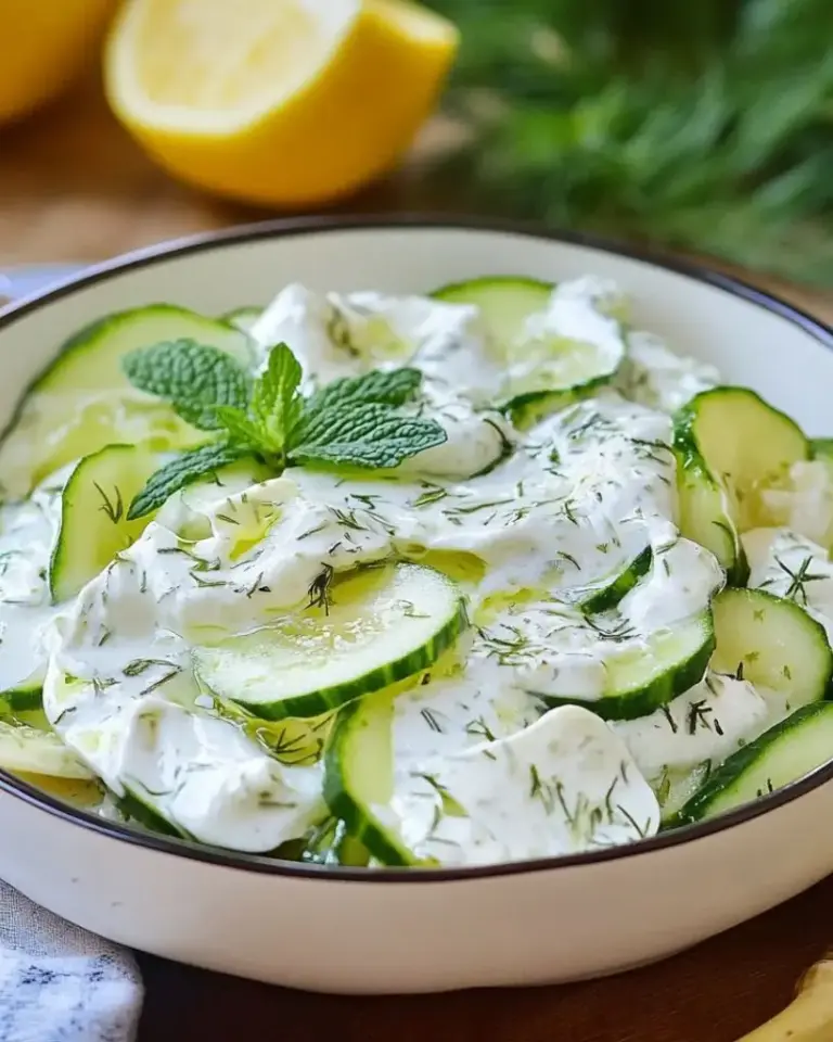 Salade de concombre au yaourt – Recette delicieux