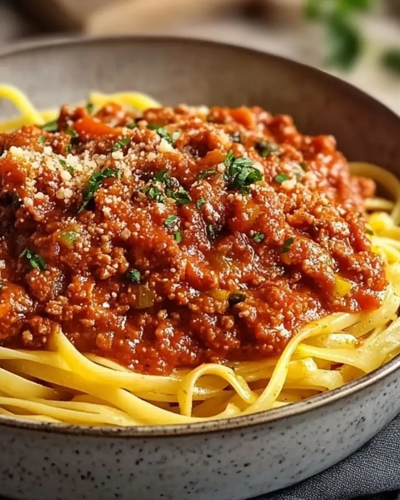 recette sauce bolognaise facile