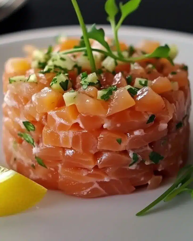 Tartare de saumon – Recette delicieux