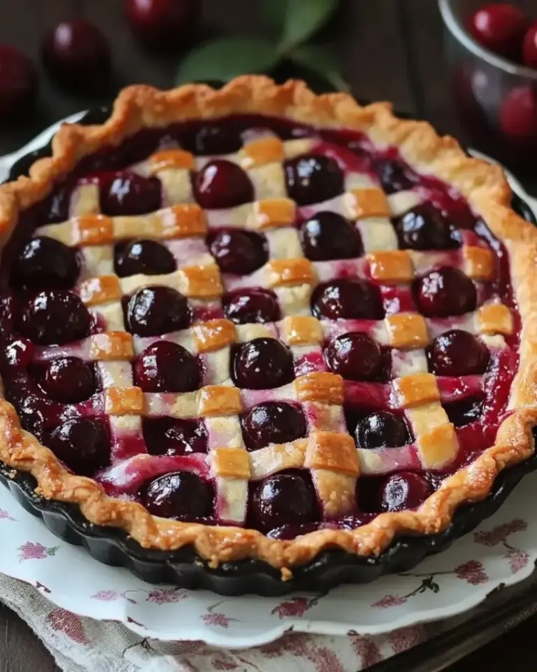 Tarte aux cerises à l’ancienne – Recette delicieux