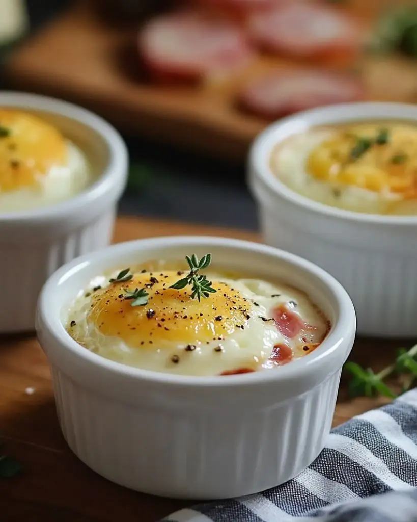 Œuf Cocotte au Four - Recette delicieux 4 recette œufs cocotte au four