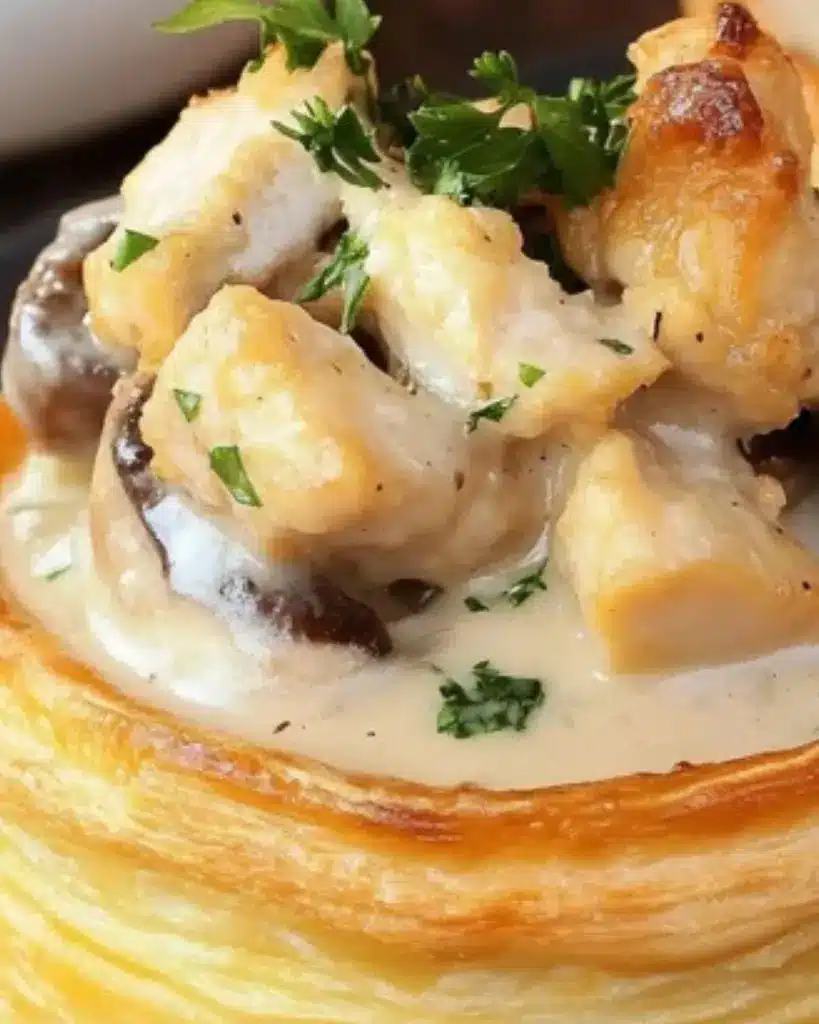 recette vol au vent poulet
