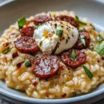 risotto chorizo burrata