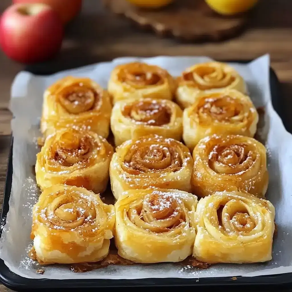 roulés feuilletés aux pommes