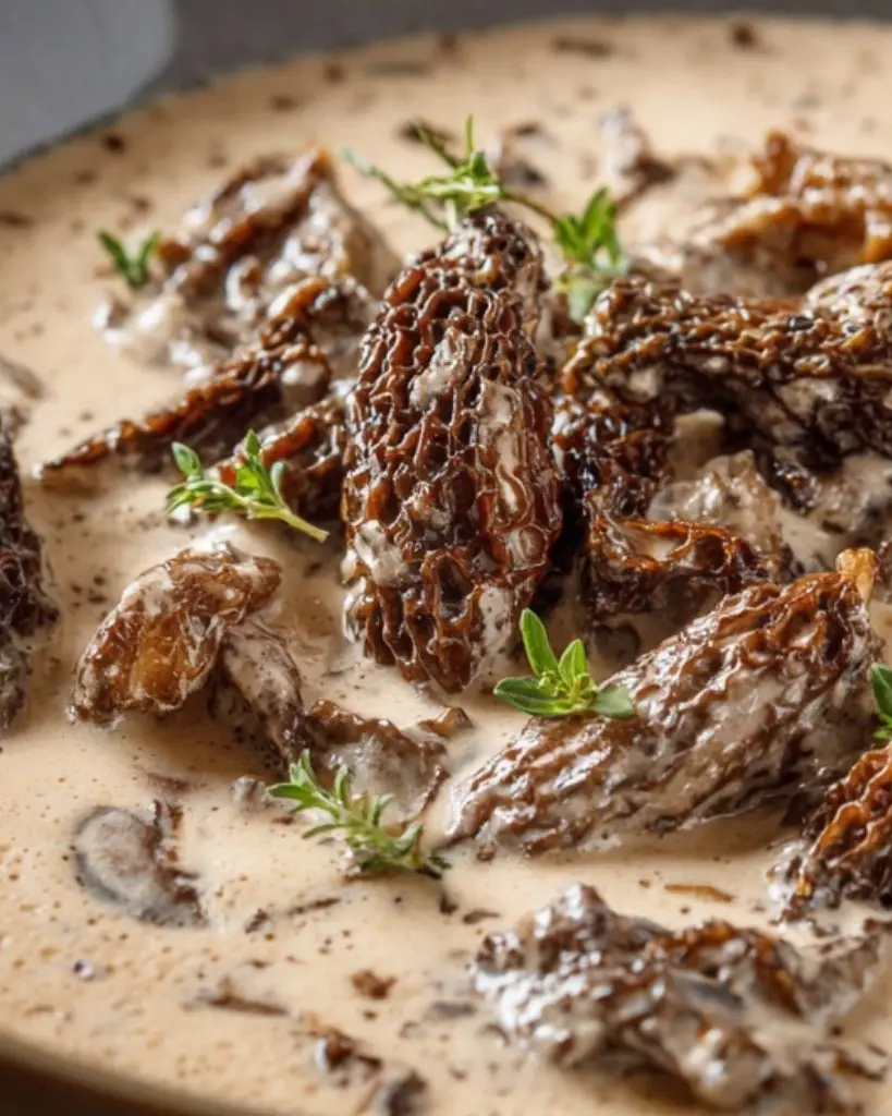 sauce crémeuse aux morilles