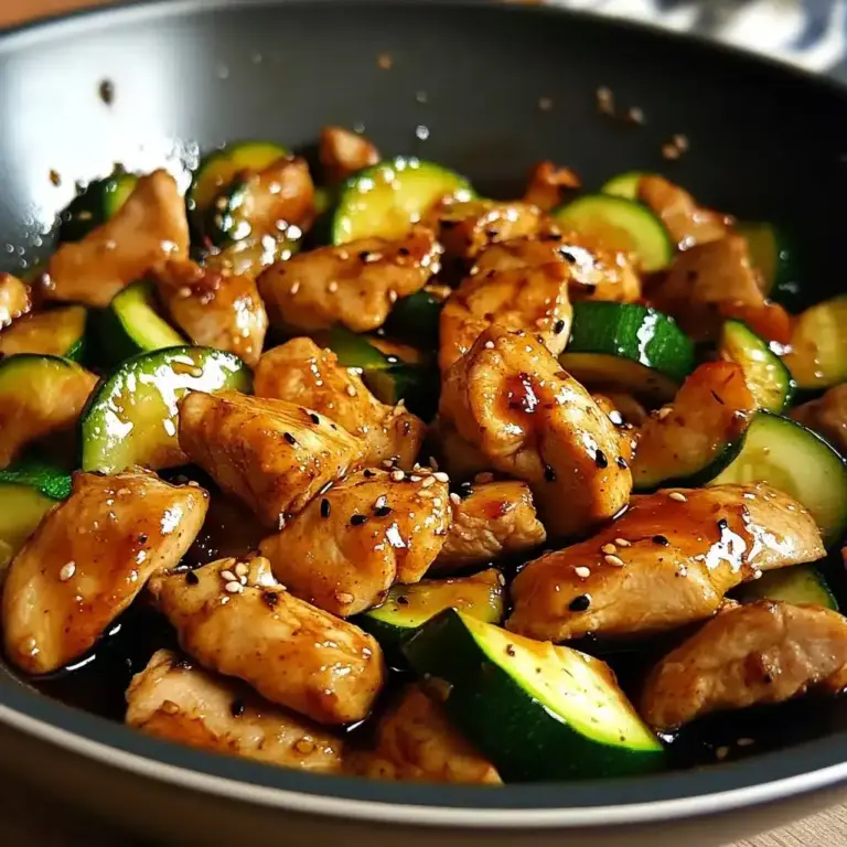 Sauté de Poulet et Courgette, Sauce Soja Gourmande et Parfumée
