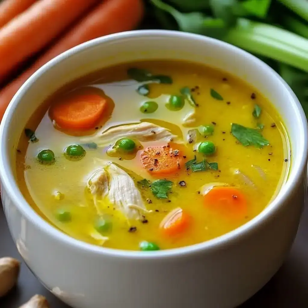 soupe de poulet anti-inflammatoire