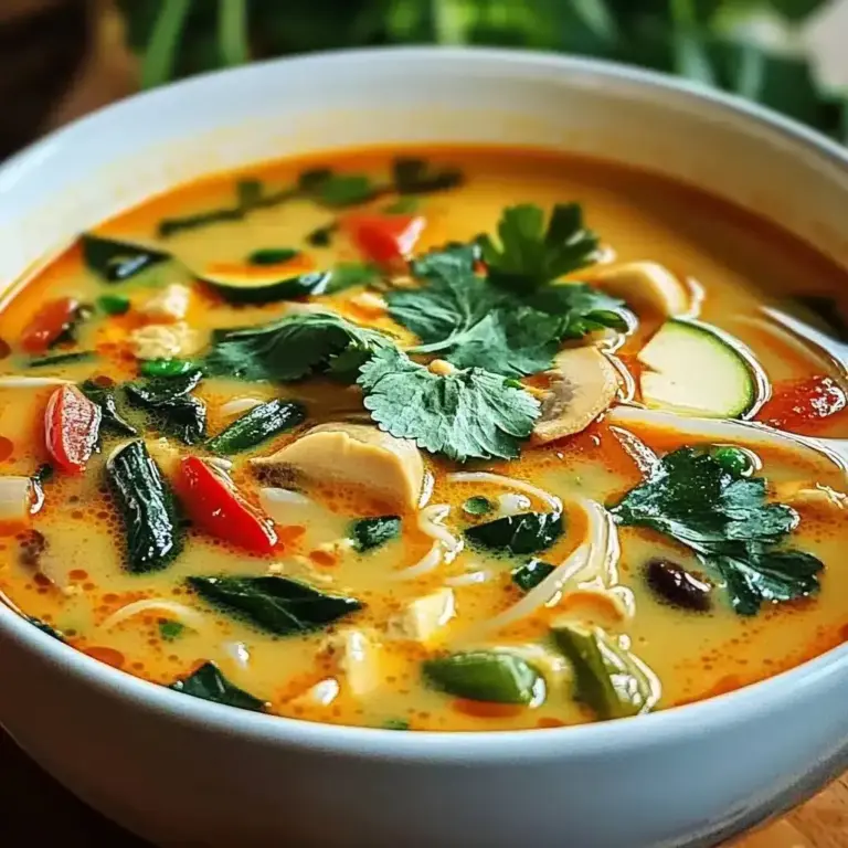 Soupe Thaïlandaise qui réchauffe l’âme !
