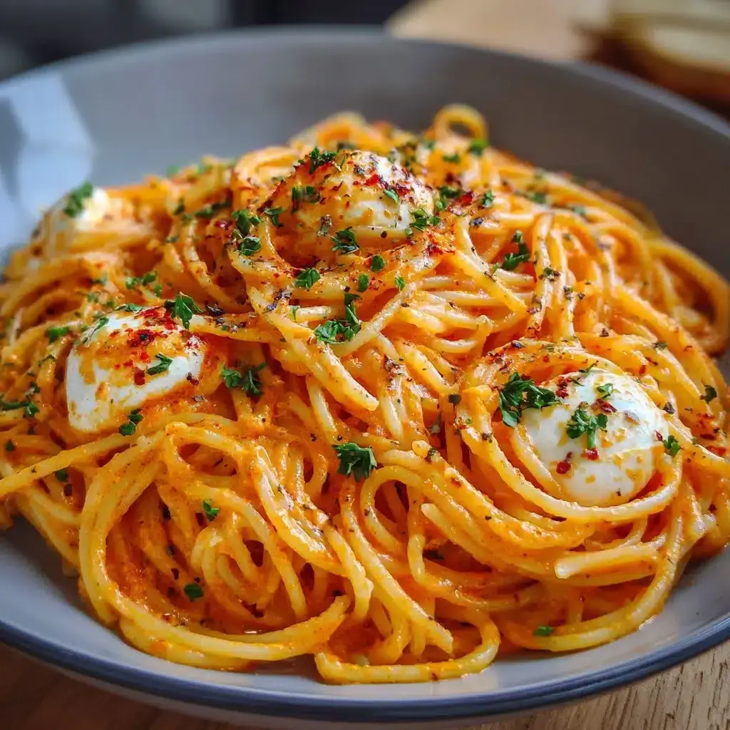 spaghetticremepoivronrougemozzarella
