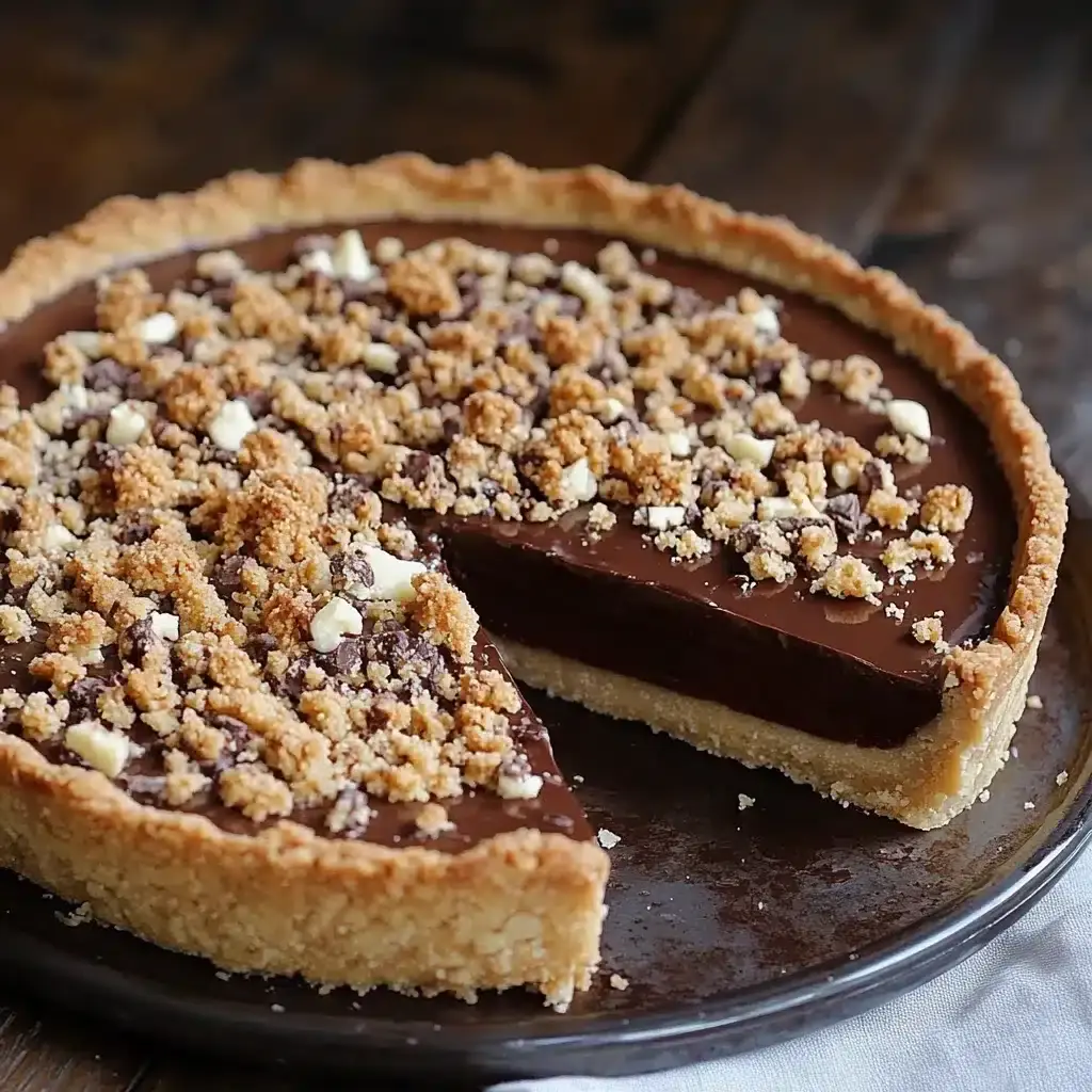 Tarte au chocolat super fondante façon crumble 4 tarte au chocolat fondante crumble