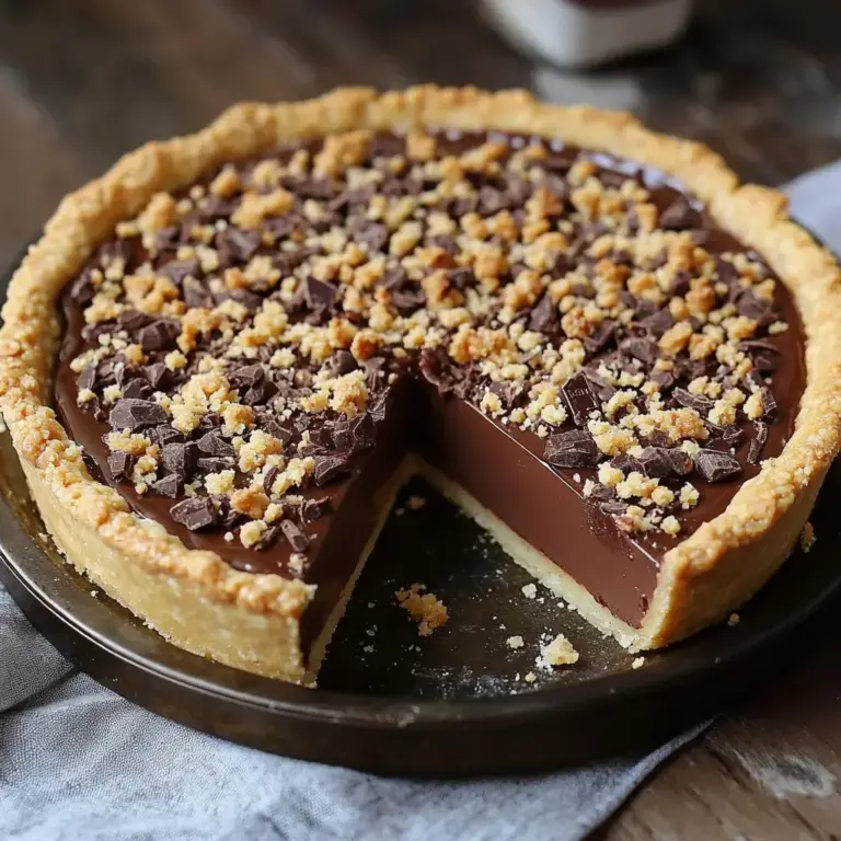 Tarte au chocolat super fondante façon crumble