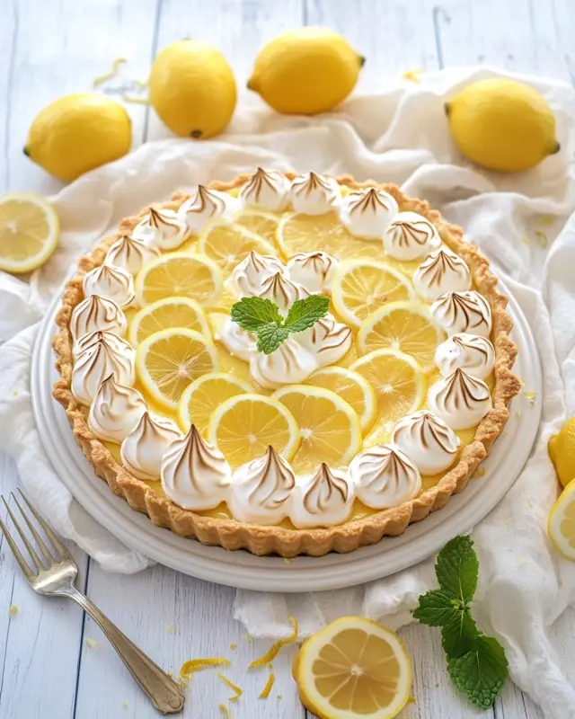 tarte au citron meringuée facile