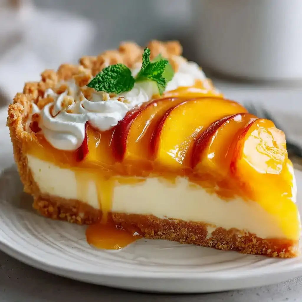 tarte au mascarpone et à la pêche