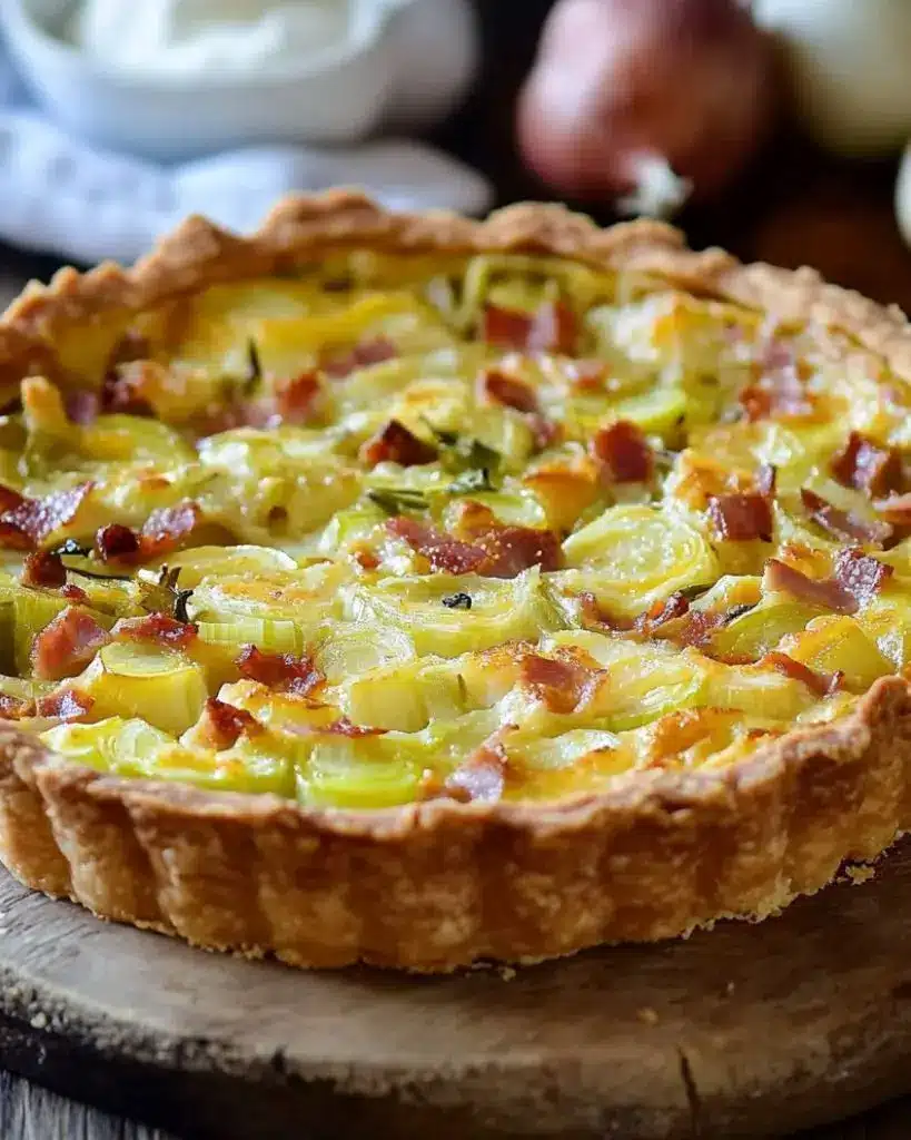 Tarte aux poireaux façon grand-mère – Recette delicieux