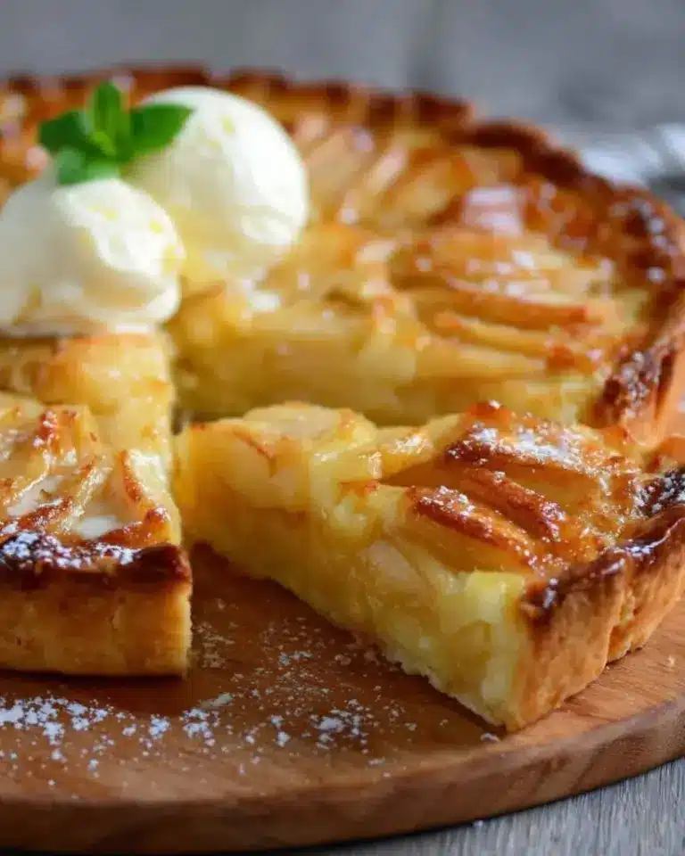 Tarte aux pommes normande – Recette delicieux