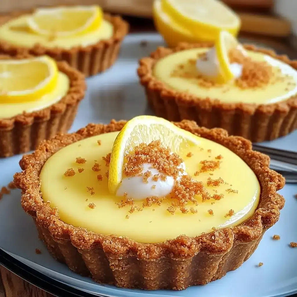 tartelettes au citron sur croûte de spéculoos