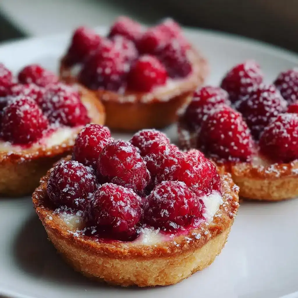tartelettes sans pâte framboises