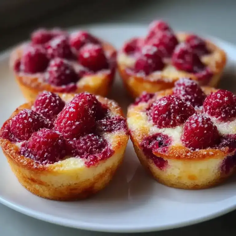 Tartelettes Sans Pâte aux Framboises