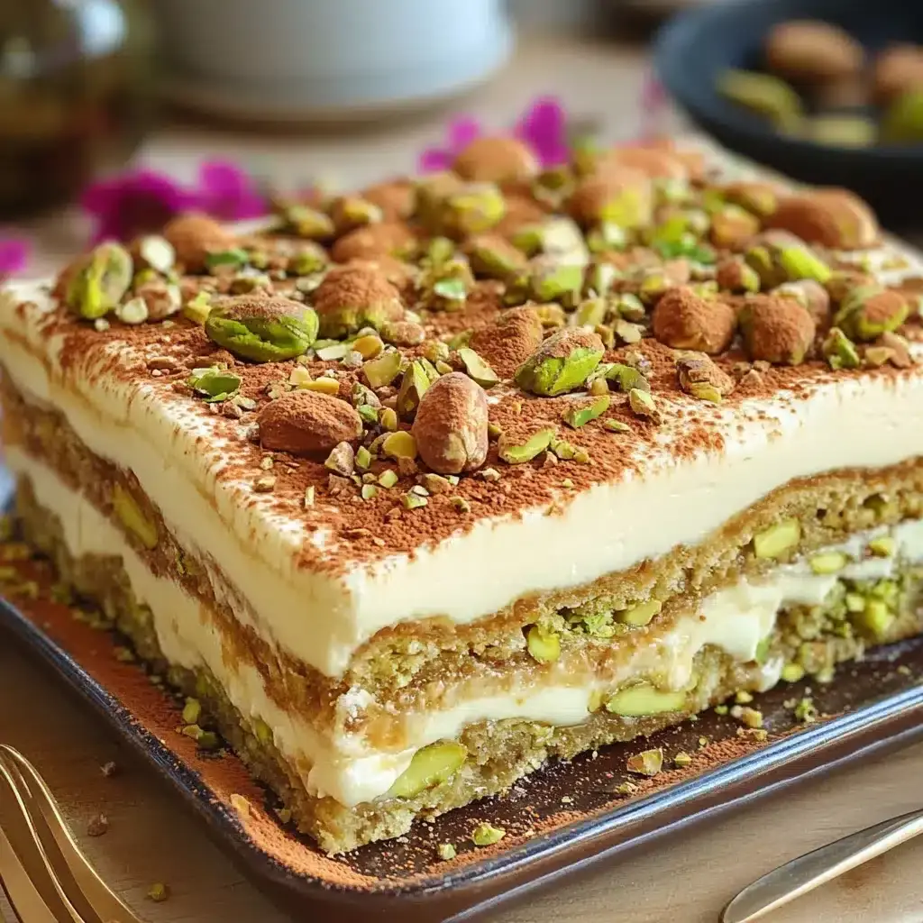 Tiramisu Pistache & Cassonade Caramélisée 4 tiramisu pistache cassonade caramélisée