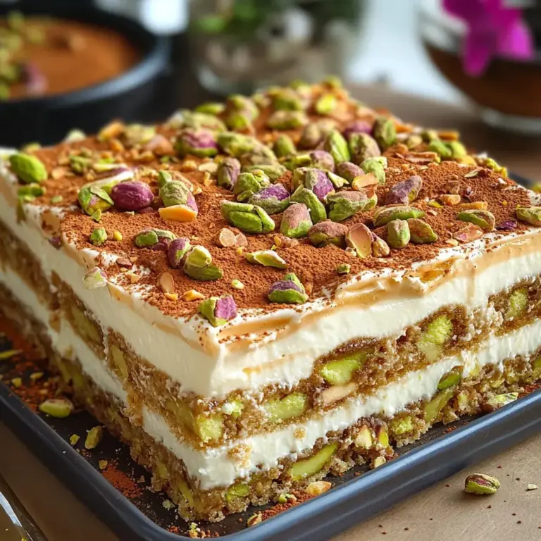 Tiramisu Pistache & Cassonade Caramélisée