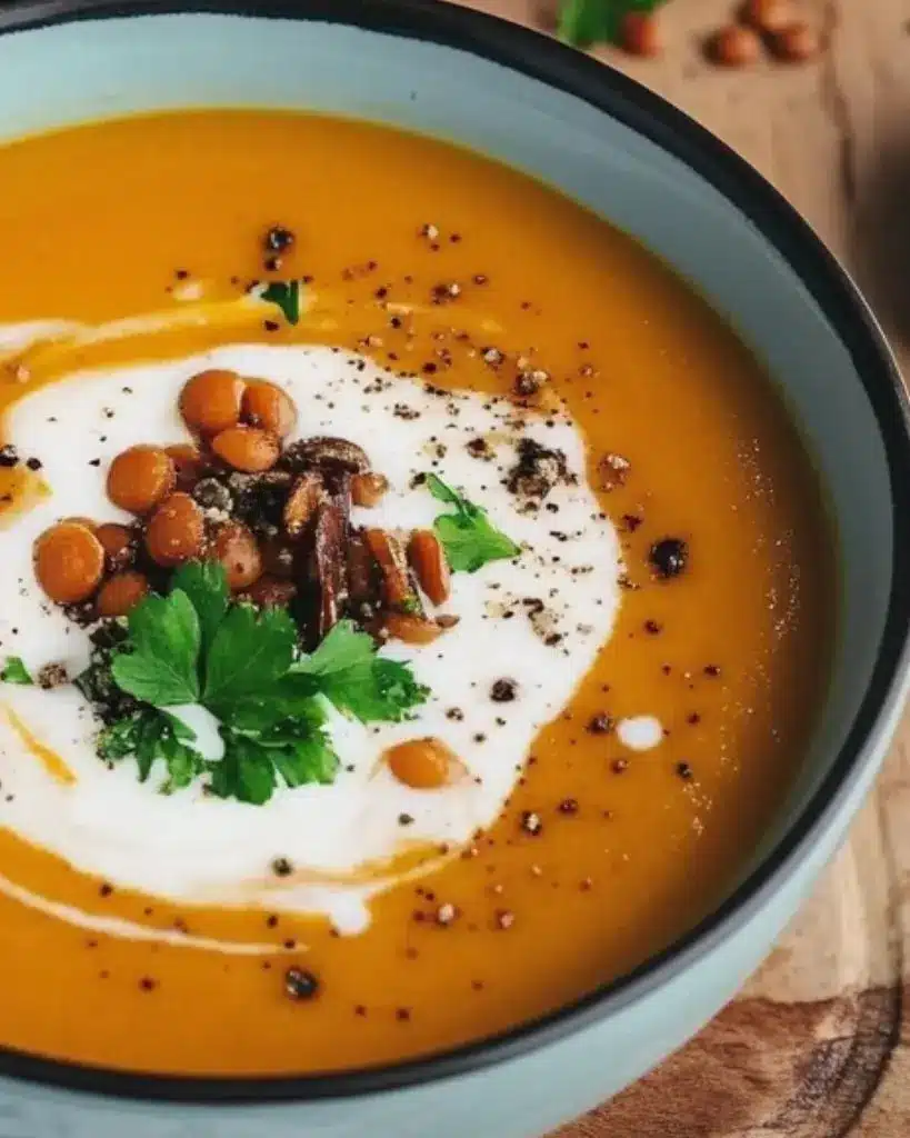 Velouté de Lentilles Corail au Curry - Recette delicieux 4 velouté de lentilles corail