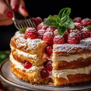 Beau Gâteau aux Framboises