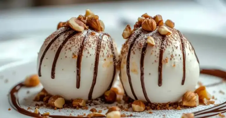 Boule Meringuée Praliné Noisette – Dessert Croquant et Fondant