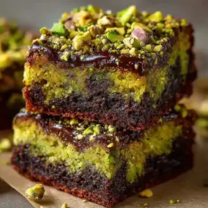 Brownie Moelleux à la Pistache et Chocolat Blanc