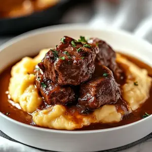 Bœuf Braisé en Sauce avec Purée Maison