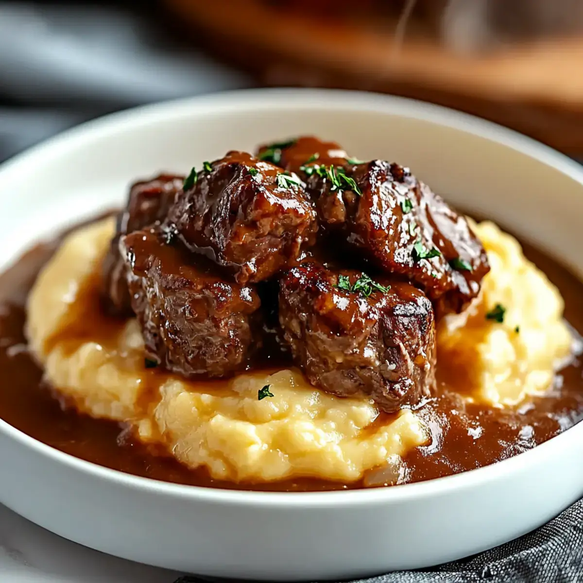 Bœuf Braisé en Sauce : Confort Ultime avec Purée Maison 2 Bœuf braisé en sauce