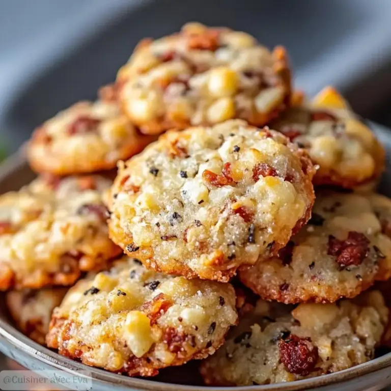 Cookies Salés au Parmesan, Chorizo et Noix –