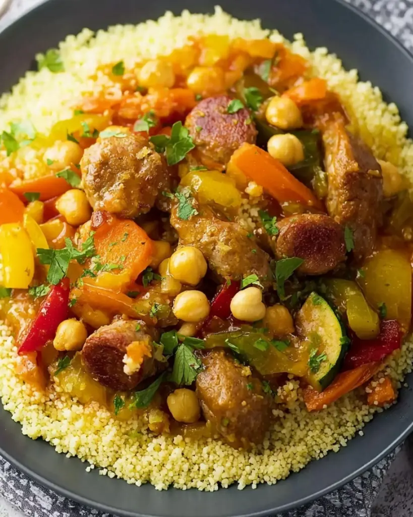 Couscous Poulet et Merguez Facile