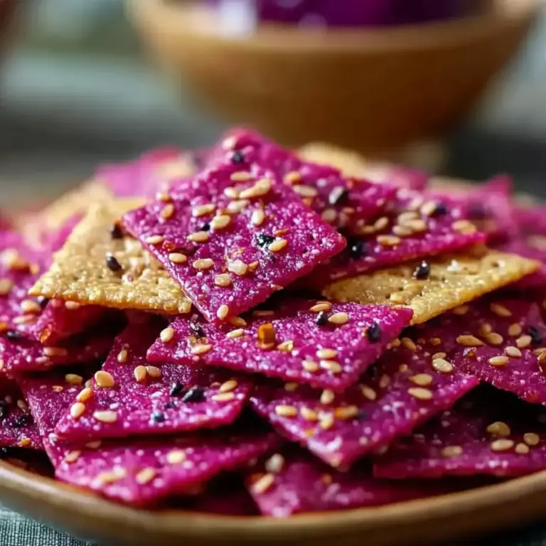 Crackers Croustillants à la Betterave et Noix : Un Snack Nutritif et Savoureux