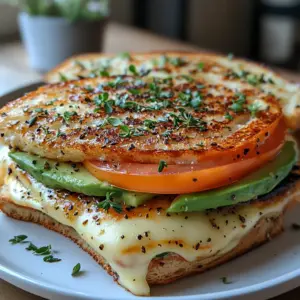 Croque-Monsieur Mozzarella, Avocat et Tomate