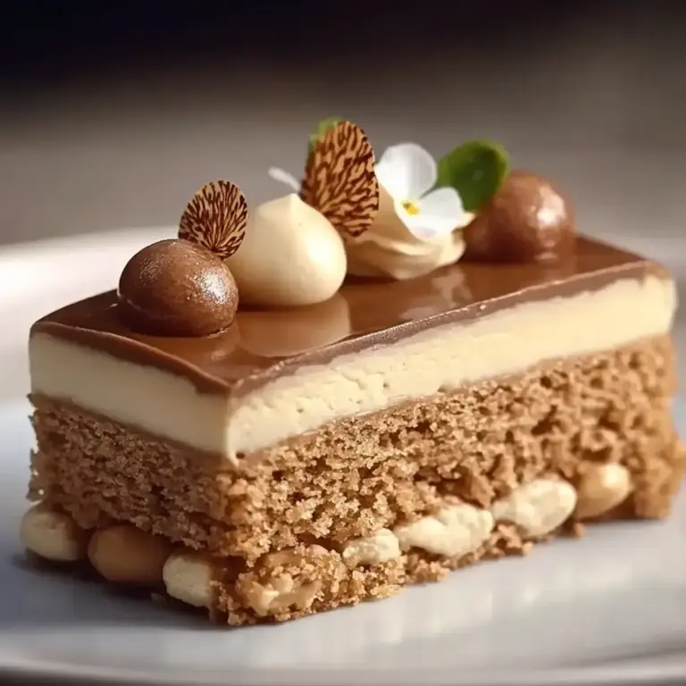 Dacquoise Pralinée Croustillante: La Pâtisserie Sublime Maison