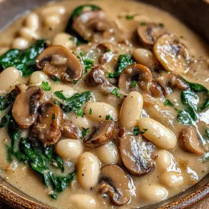 Délice végétarien aux haricots blancs et champignons