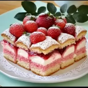 Fraisier aux Biscuits Roses de Reims