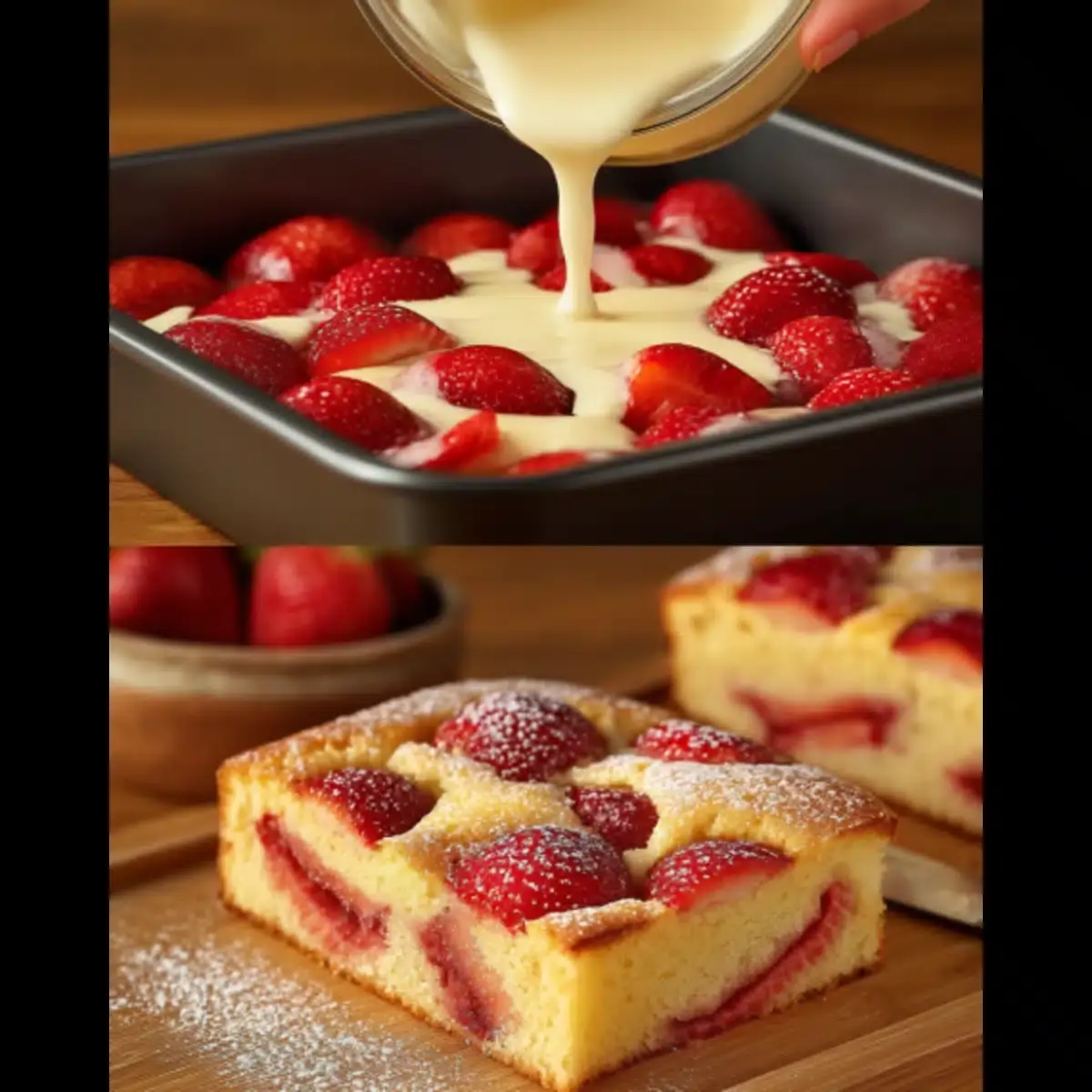 Irresistible Gâteau Moelleux aux Fraises Fraîches - 2 Gâteau Moelleux aux Fraises Fraîches
