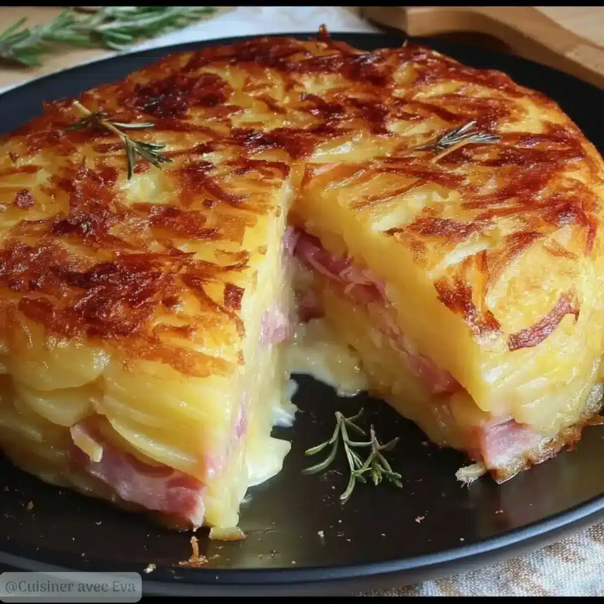 GateaudePommesdeTerreFarciauJambon